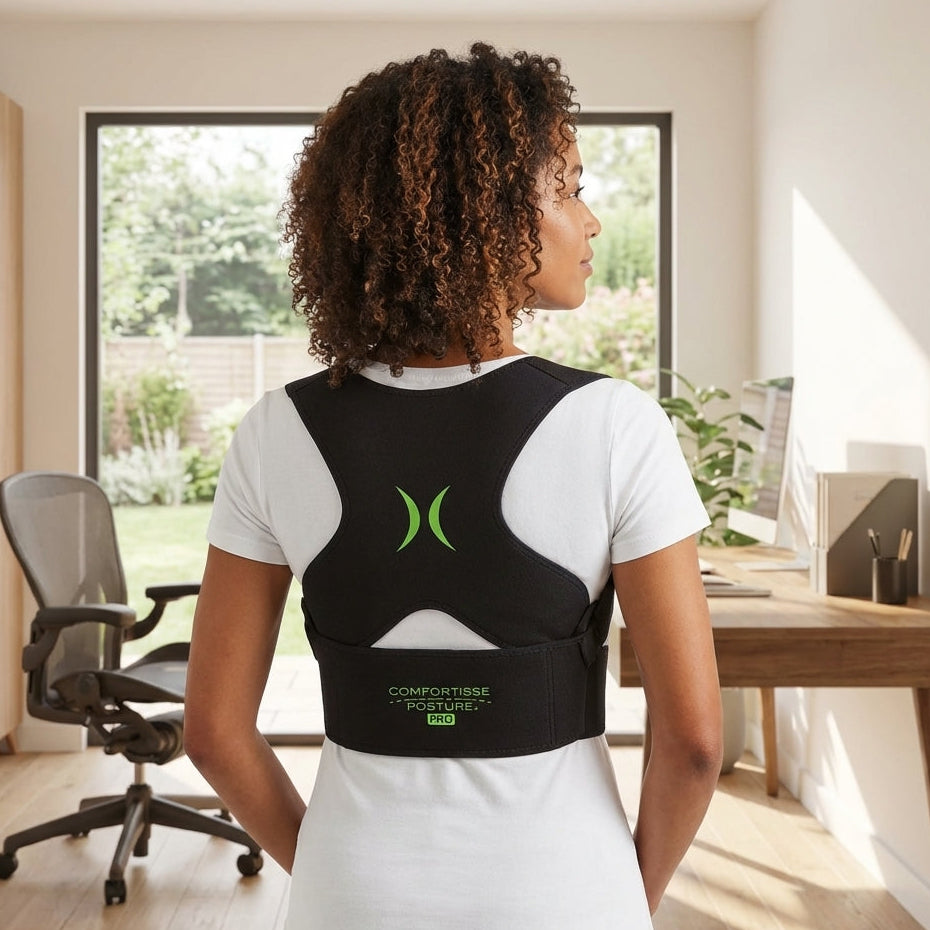 Zuhause einen geraden Rücken mit dem Comfortisse Posture Pro Rückenstabilisator