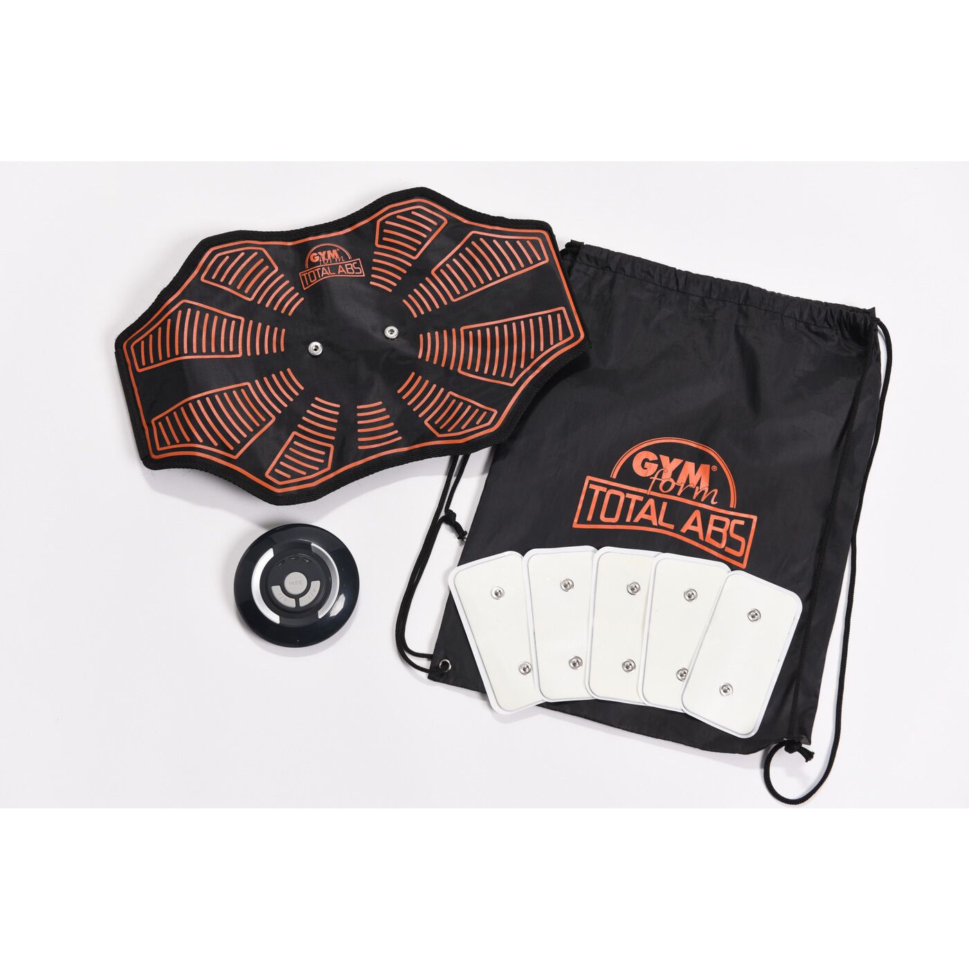 Komplettes set des Gymform Total ABS Platinum inklusive Tasche