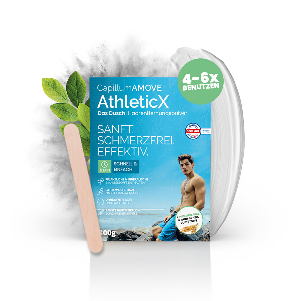 Capillum AMOVE Athletic X, Dusch-Haarentfernungspulver, 200 gr.
