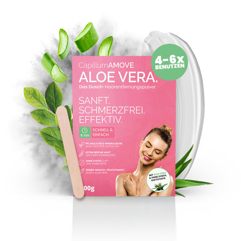 Capillum AMOVE Aloe Vera, Dusch-Haarentfernungspulver, 200 gr.