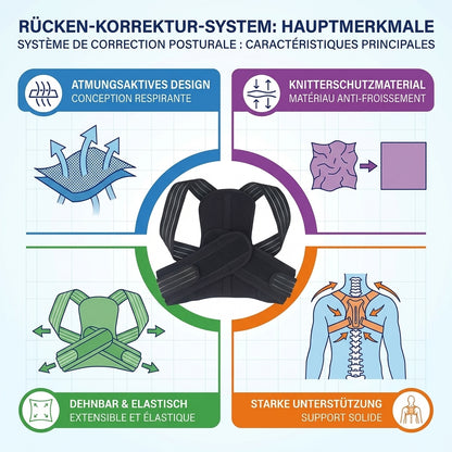 Ceinture de maintien lombaire orthopédique – Correction posturale premium