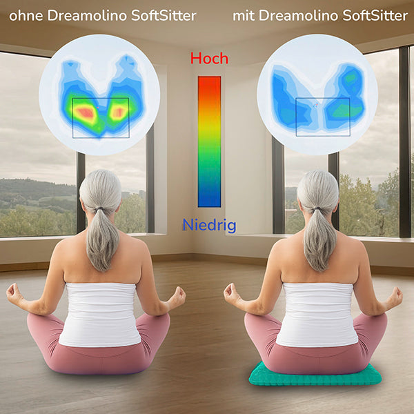 Der Dreamolino Soft Sitter ist ein ergonomisches Sitzkissen, das für spürbar mehr Komfort beim Sitzen sorgt – egal ob im Büro, im Auto oder zu Hause.
