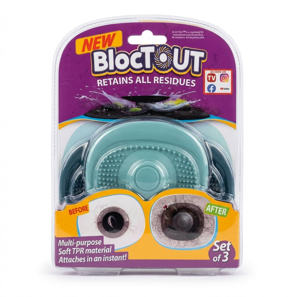 Bloctout Abfluss Filter Verpackung