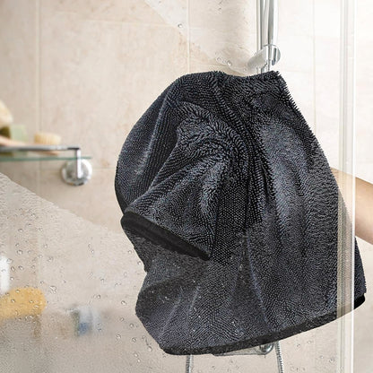 Duschkabine trocknen mit dem Wundertuch