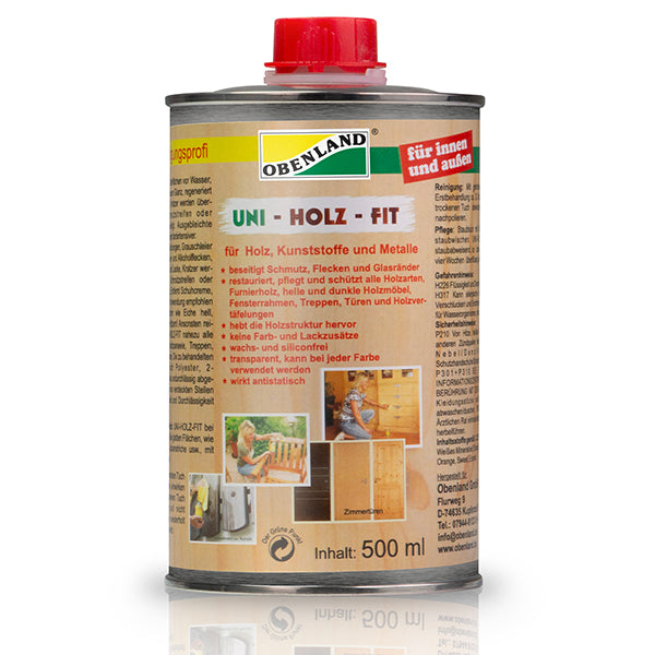 Obenland Uni Holz Fit Holzpflege und Oberflächenschutz, 500 ml