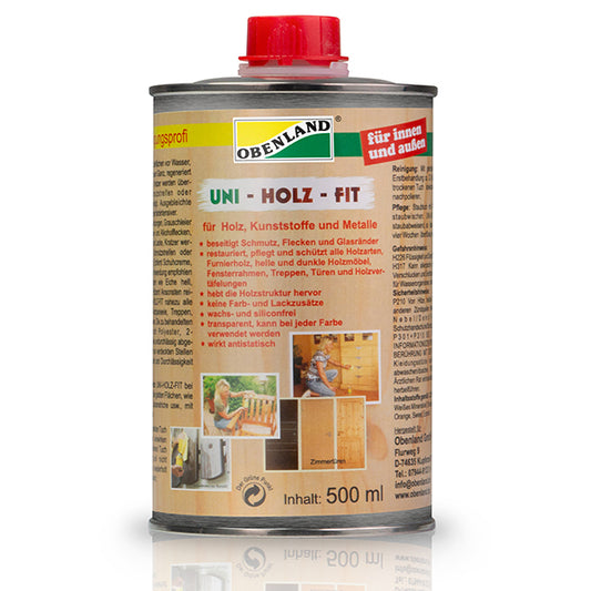 Obenland Uni Holz Fit Holzpflege und Oberflächenschutz, 500 ml