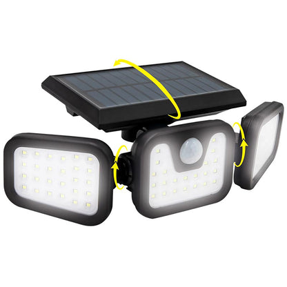 Die Lampen des Panta Trio Solar sind einfach schwenkbar
