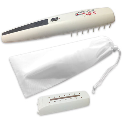 Einzelteile des Power Grow Max  System für neuen Haarwuchs