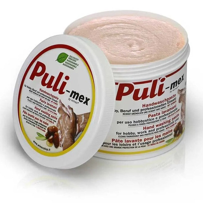 Puli-Mex Handwaschpaste mit geöffnetem Deckel