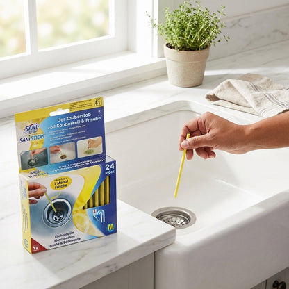 Sani Sticks hält Abflüsse in der Küche frei von Ablagerungen und üblen Gerüchen